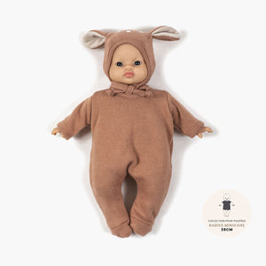 Minikane "Collection Babies" Onesie with Hat - Cassonade Bambi