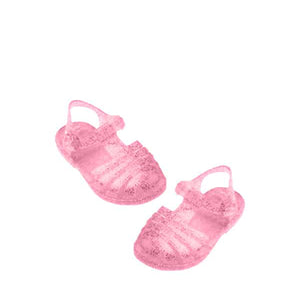 Minikane x Méduse Beach Sandals - Rose with Glitter