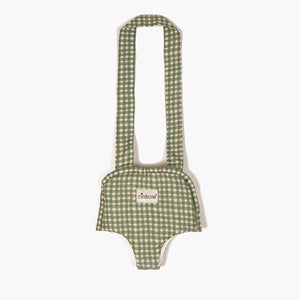 Minikane Paola Reina Baby Doll's Carrier – Gingham Green