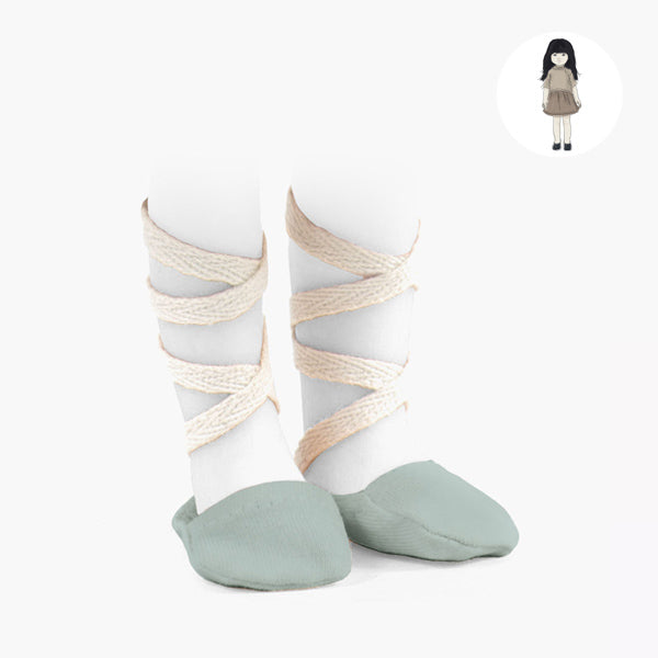 Minikane Amigas Ballet Shoes - Vert Fougère