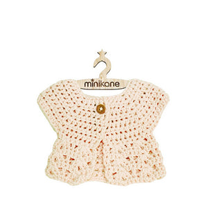 Minikane Paola Reina Baby Doll Crochet Cardigan – Ecru
