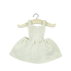 Minikane Paola Reina Baby Doll Apron Dress ADÈLE – Ecru
