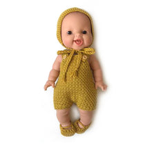 Minikane Paola Reina Baby Doll Crochet Round Hat – Mustard