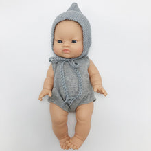 Minikane Paola Reina Baby Doll Crochet Pixy Hat – Gris Chiné