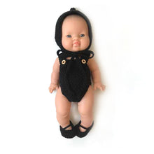 Minikane Paola Reina Baby Doll Crochet Pixy Hat – Black