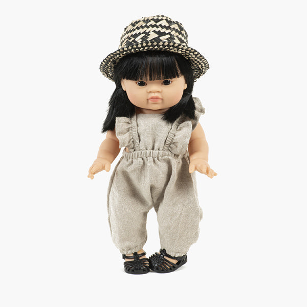 Minikane Paola Reina Baby Doll Jumpsuit MAYA - Lin Naturel