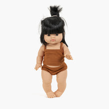 Minikane Les P'tits Basiques Ribbed Knit Girl's Underwear Set - Cognac