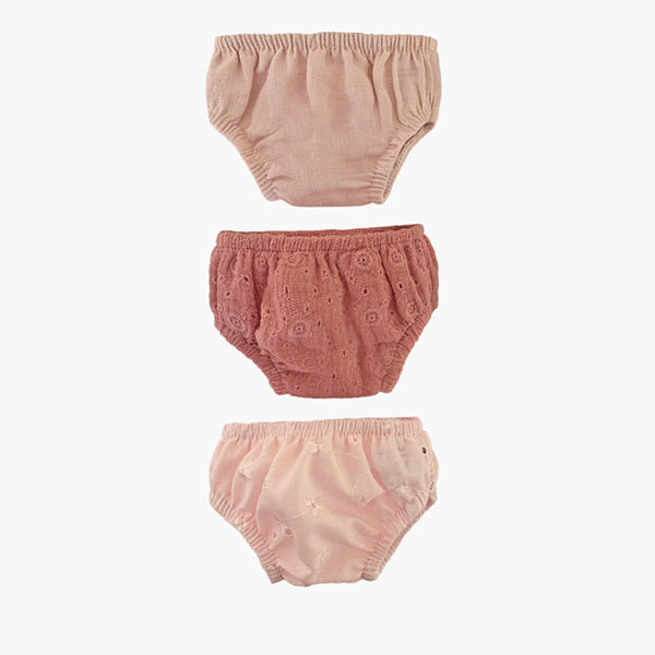 Minikane Paola Reina Baby Doll Panties 3 pcs - 3 Shades of Pink
