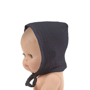 Minikane Paola Reina Baby Doll Round Hat – Dark Grey