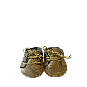 Minikane Paola Reina Baby Doll Lace-Up Shoes – Gold