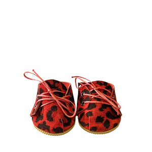 Minikane Paola Reina Baby Doll Lace-Up Shoes – Leopard Ruby