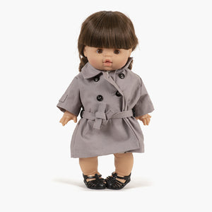 Minikane Paola Reina Baby Doll Trench Coat Tara - Gris