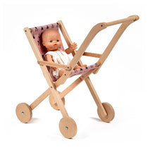 Minikane Vintage Wooden Doll Stroller - Powder Pink