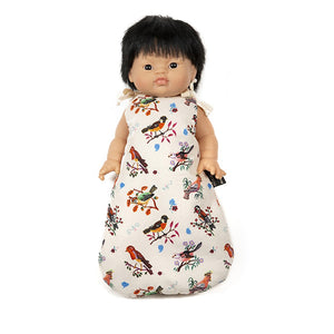 Minikane & Nathalie Lété Baby Doll Sleeping Bag - “Little Birds”