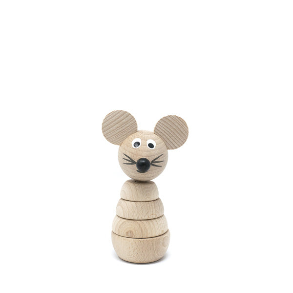 Miva Wooden Stacking Toy - Mouse