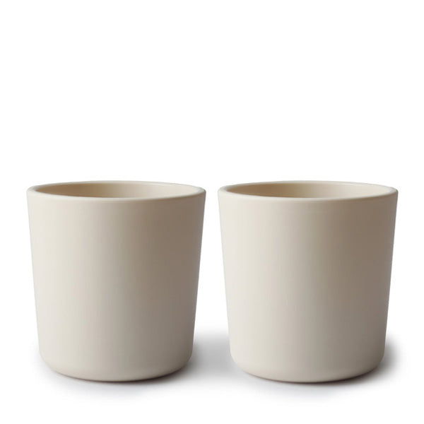 Mushie Dinnerware Cup, Set of 2 - Ivory