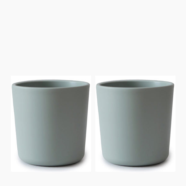 Mushie Dinnerware Cup, Set of 2 - Sage