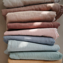 Mushie Muslin Swaddle Blanket Organic Cotton - Roman Green