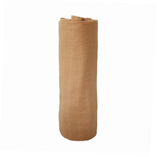 Mushie Muslin Swaddle Blanket Organic Cotton - Fall Yellow