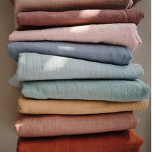 Mushie Muslin Swaddle Blanket Organic Cotton - Roman Green