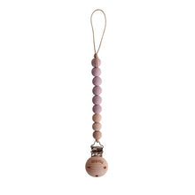 Mushie Pacifier Clip Cleo - Mauve