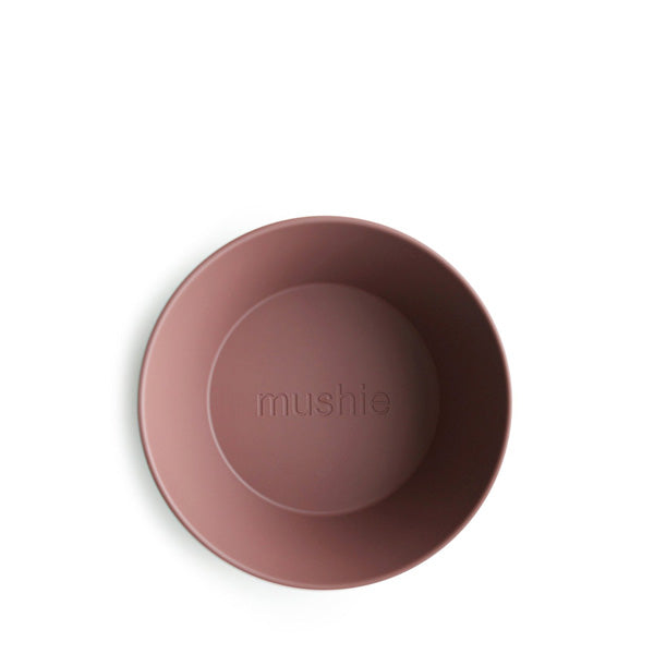 Mushie Round Dinnerware Bowl, Set of 2 - Woodchuck