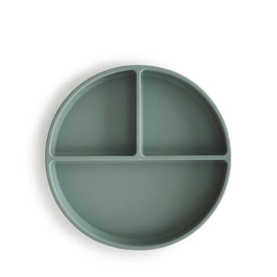 Mushie Silicone Suction Plate - Cambridge Blue