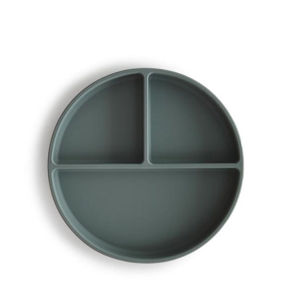 Mushie Silicone Suction Plate - Dried Thyme