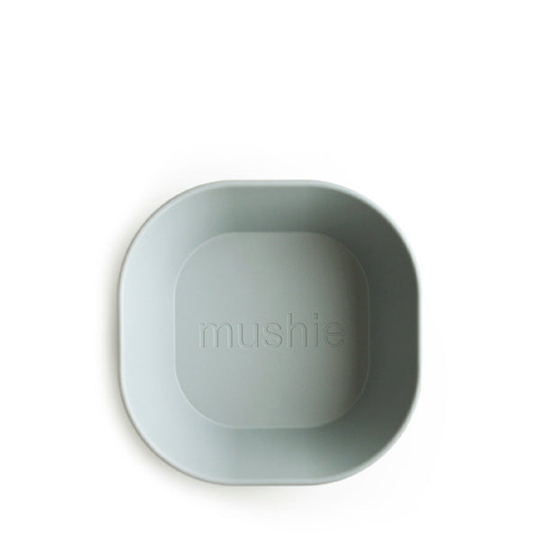 Mushie Square Dinnerware Bowl, Set of 2 - Sage