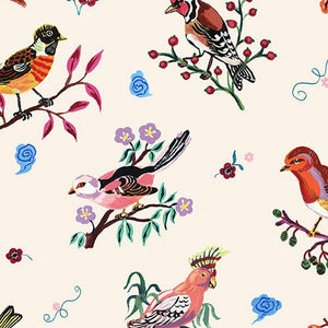 Minikane & Nathalie Lété Plaid Blanket - “Le Royaume des Oiseaux” & “Little birds"