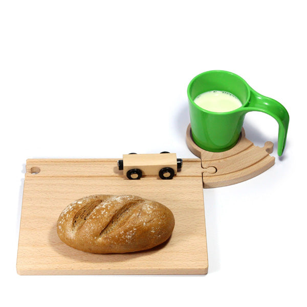 Neue Freunde Railroad Breakfast Set – Green