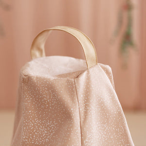 Nobodinoz Marrakech Beanbag - White Bubble / Misty Pink