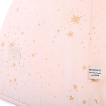Nobodinoz Zen Beanbag – Gold Stella / Dream Pink