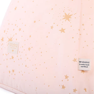 Nobodinoz Zen Beanbag – Gold Stella / Dream Pink