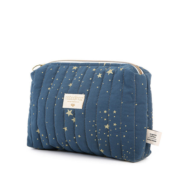 Nobodinoz Travel Vanity Case - Gold Stella / Night Blue