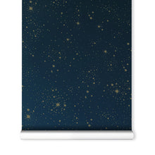 Nobodinoz Wallpaper – Gold Stella/Night Blue