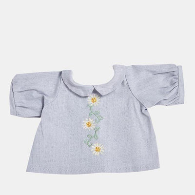 Olli Ella Dinkum Doll Cotton Daisy Dress - Cornflower Blue