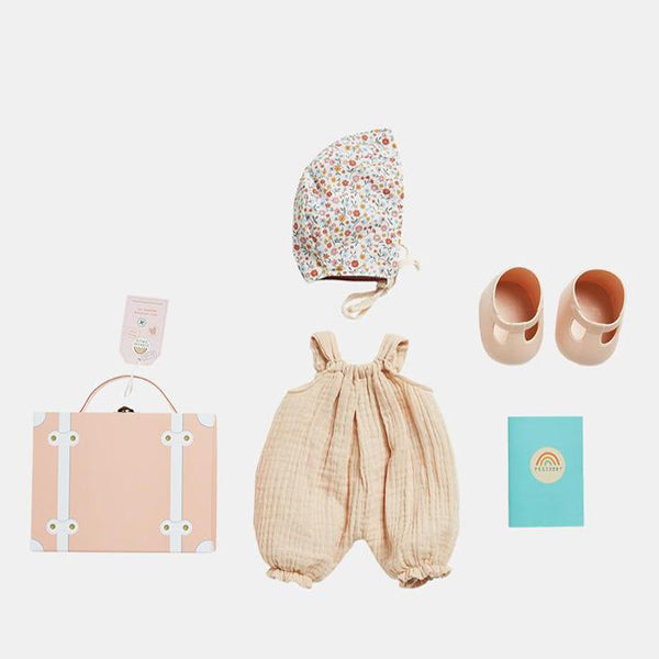 Olli Ella Dinkum Doll Travel Togs - Blush