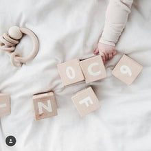 Ooh Noo Wooden Alphabet Blocks White