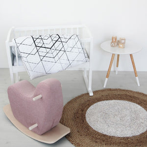 Ooh Noo Googy Rocking Horse - Pale Pink