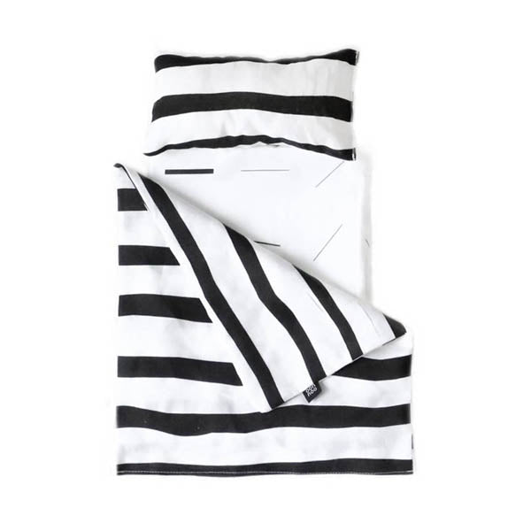 Ooh Noo Toy Pram Bedding - Zebra