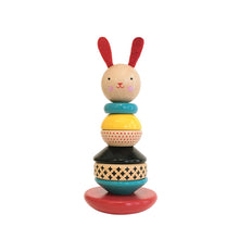 Petit Collage Modern Bunny – Wooden Stacking Toy