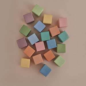 Raduga Grëz Wooden Cubes Set - Earth Pastel
