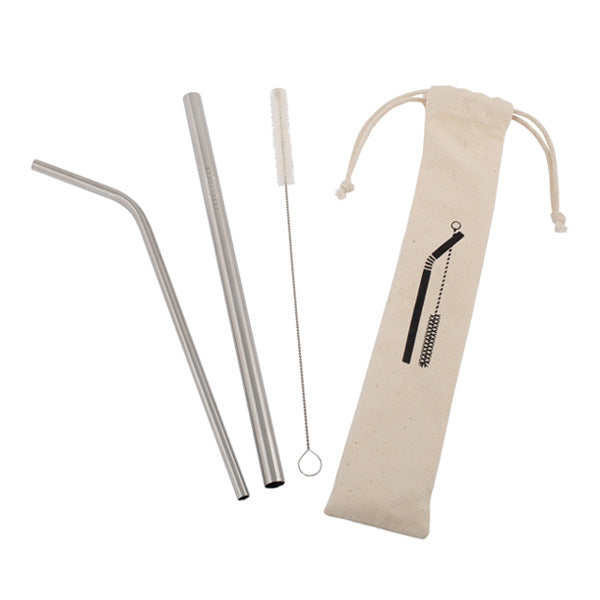 Redecker Drinking Straw Set - Stainless Steel – Elenfhant