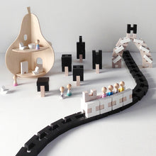 Rock and Pebble H Blocks - Black