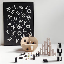 Rock and Pebble H Blocks - Black
