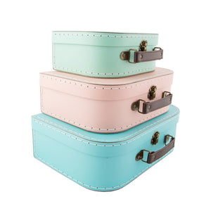 Sass and Belle Set of 3 Suitcases - Pastel