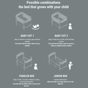Sebra Bed Baby and Junior – Wooden Edition