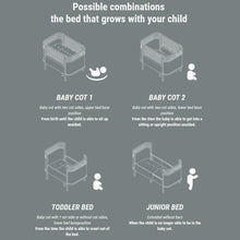 Sebra Bed Baby and Junior - Classic Grey