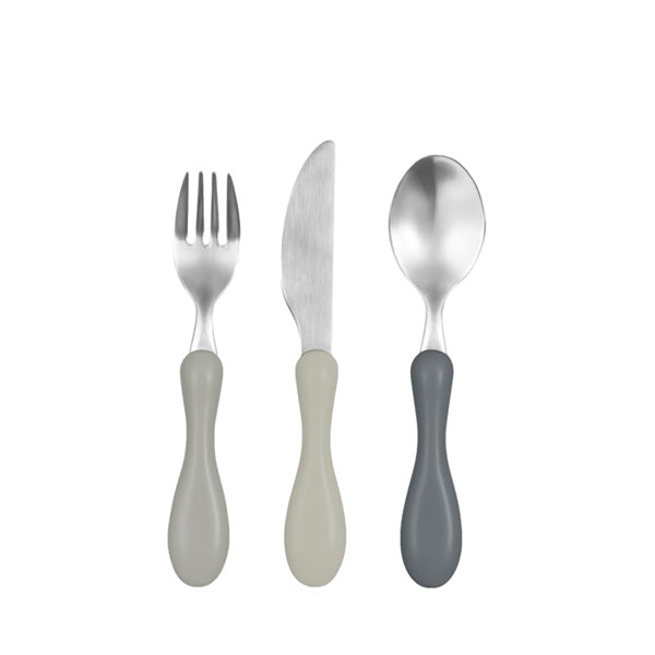 Sebra Cutlery Set of 3 – Grey